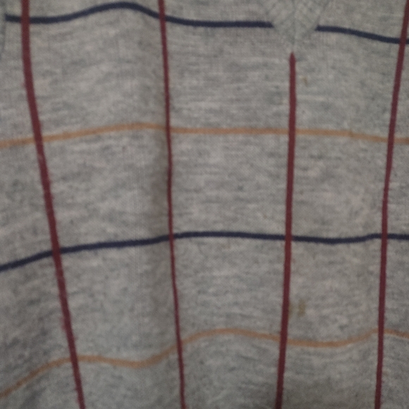 Vintage Castle Rock V neck Plaid Vest Large - Picture 4 of 5